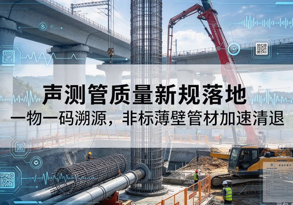 蓝山声测管质量新规落地，一物一码溯源，非标薄壁管材加速清退